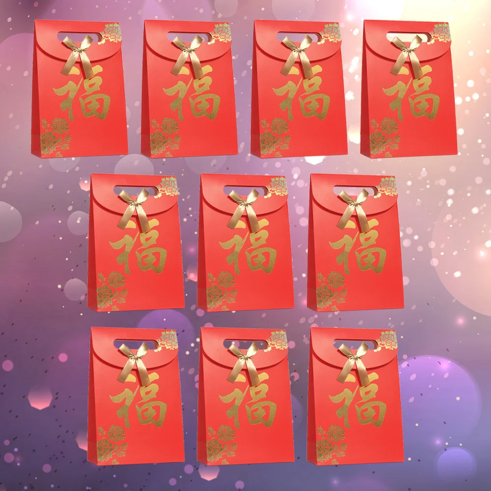 10Pcs 12.5x16.5cm New Year Gift Bag Paper Gift Pouch Cover Packing Storage Bag Present Container (Blessing)
10Pcs 12.5x16.5cm New Year Gift Bag Paper Gift Pouch Cover Packing Storage Bag Present Container (Blessing)
