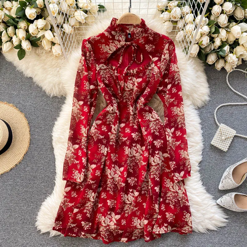 Dresses for Women Summer Clothing Chiffon Office Lady A-LINE Belt Knee-Length O-Neck Red Floral Full Empire Elegant Unicode
Dresses for Women Summer Clothing Chiffon Office Lady A-LINE Belt Knee-Length O-Neck Red Floral Full Empire Elegant Unicode