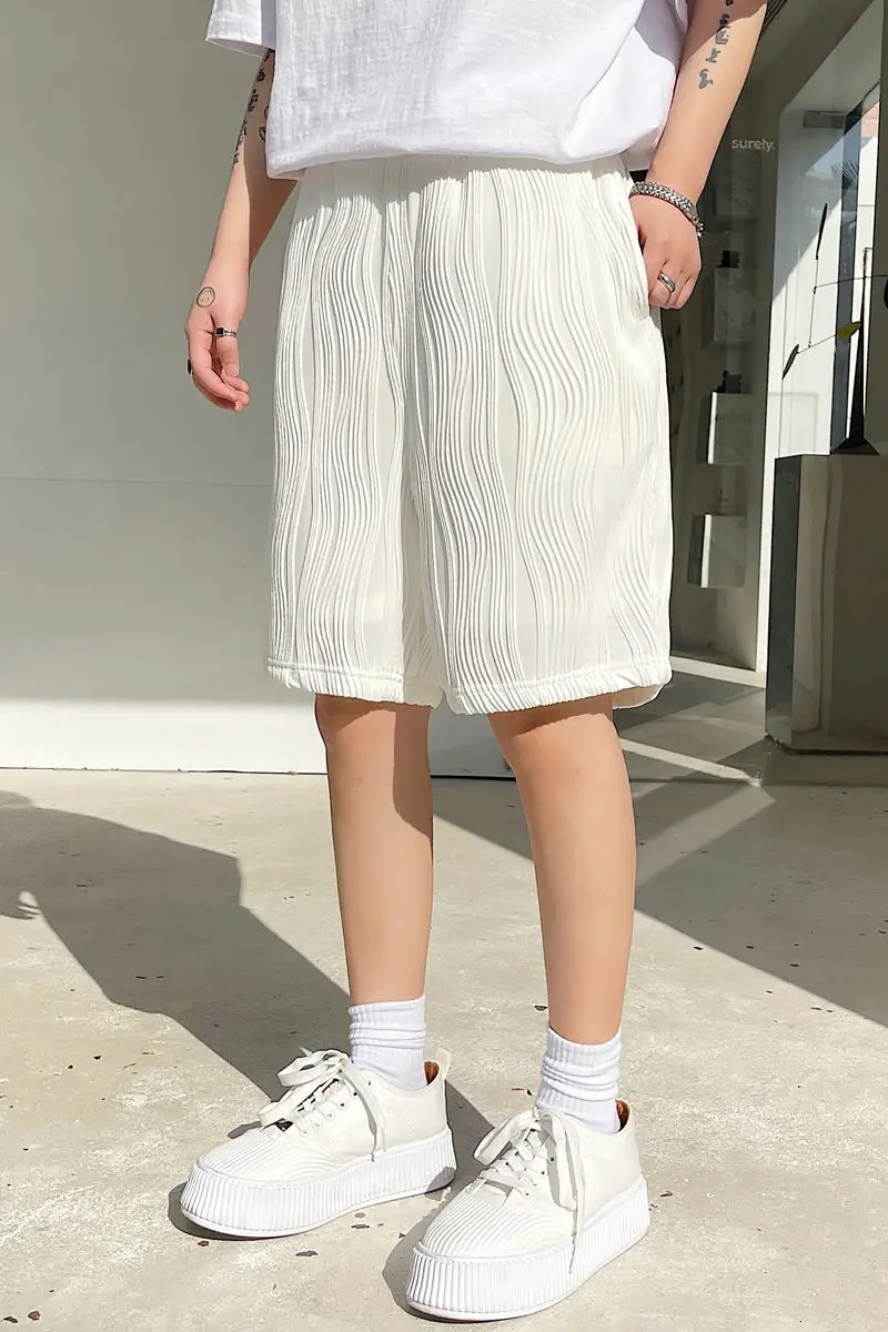 IEFB 2021 Summer Men's Running Shorts Striped Jacquard Fabric Elastic Waist White Shorts Men's Casual Shorts Pant Leg Short Men
IEFB 2021 Summer Men's Running Shorts Striped Jacquard Fabric Elastic Waist White Shorts Men's Casual Shorts Pant Leg Short Men