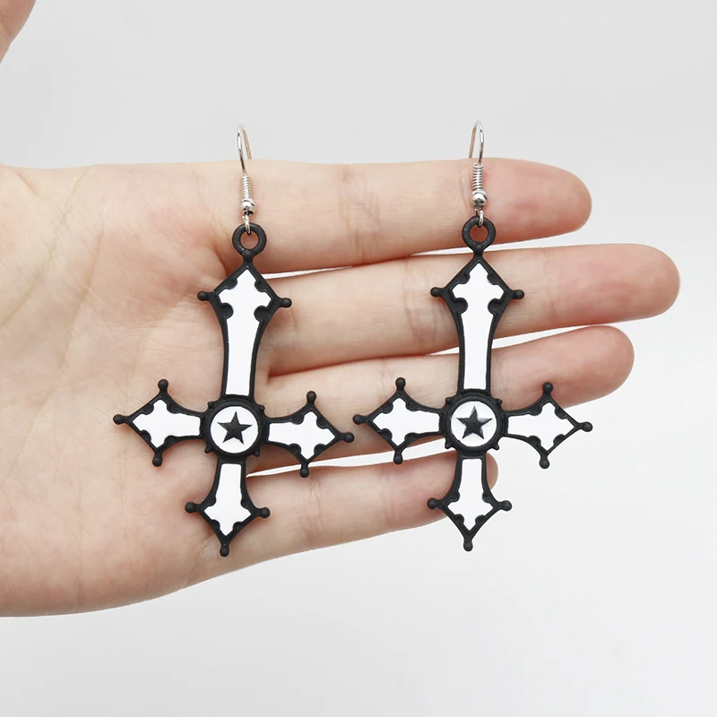 2021 Trend Steampunk Gothic Five-pointed Star Cross Earrings серьги Earrings For Women Hanging Earrings Women Jewelry Ear Cuffs
2021 Trend Steampunk Gothic Five-pointed Star Cross Earrings серьги Earrings For Women Hanging Earrings Women Jewelry Ear Cuffs