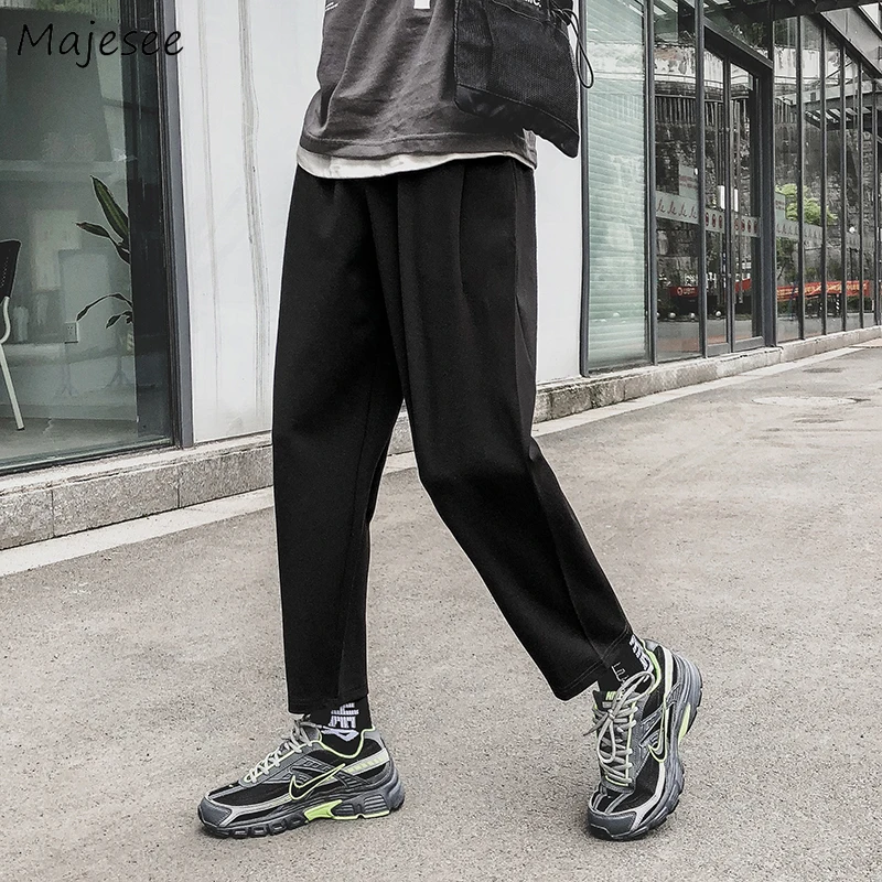 Men Pants Streetwear Korean Style High Fashion Black Casual Solid Simple All Match Mens Plus Size Ankle-length Sweatpants Chic
Men Pants Streetwear Korean Style High Fashion Black Casual Solid Simple All Match Mens Plus Size Ankle-length Sweatpants Chic
