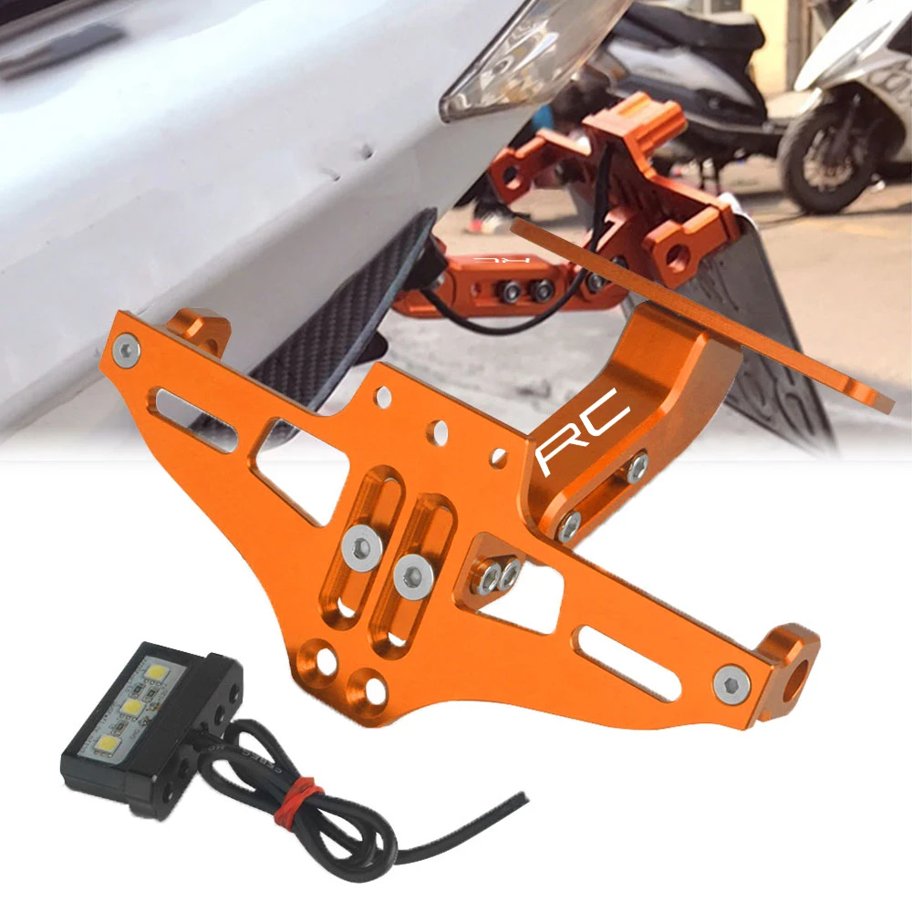 FOR RC8 RC8R RC125 RC200 2009 2010 2011 2012 2013-2017 Motorcycle Adjustable Angle License Number Plate Frame Holder Bracket
FOR RC8 RC8R RC125 RC200 2009 2010 2011 2012 2013-2017 Motorcycle Adjustable Angle License Number Plate Frame Holder Bracket