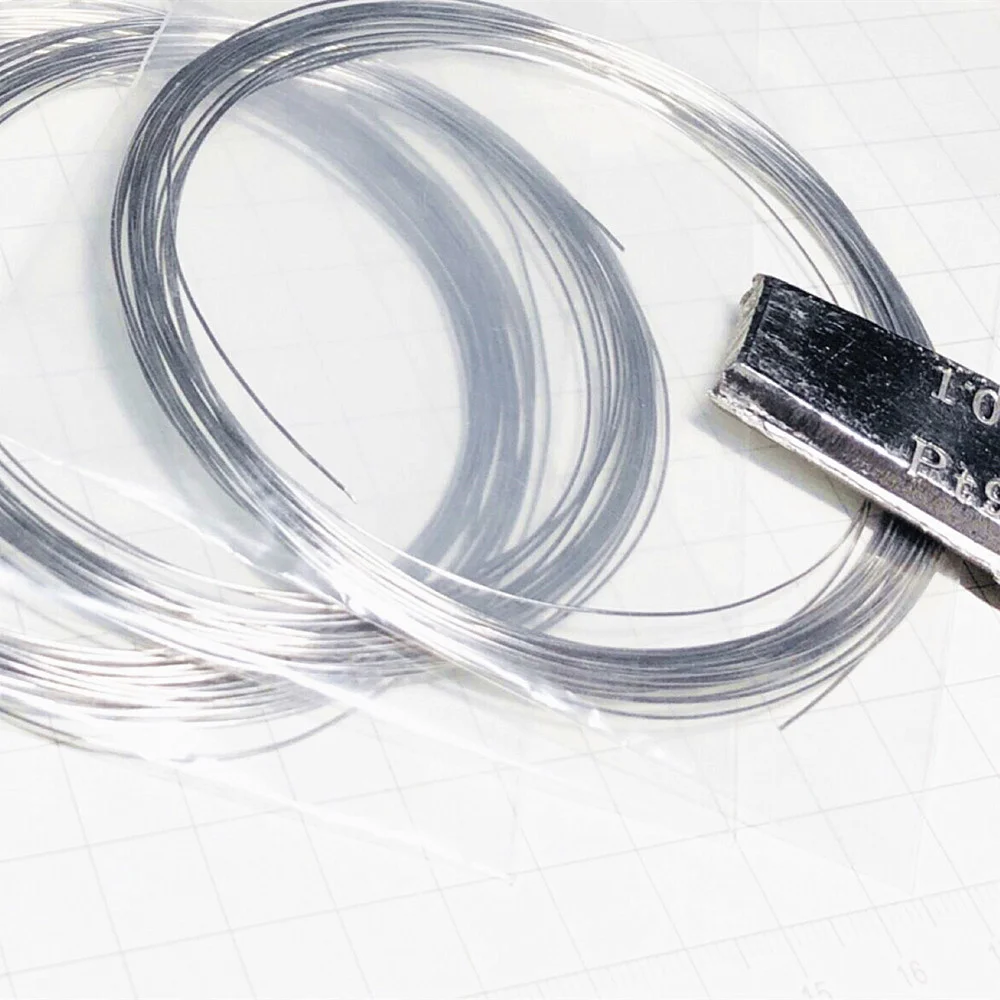 99.99% Platinum Wire Pure Diameter 0.3 0.4 0.5mm Pt Cable String 0-0.02mm Tolerance
99.99% Platinum Wire Pure Diameter 0.3 0.4 0.5mm Pt Cable String 0-0.02mm Tolerance