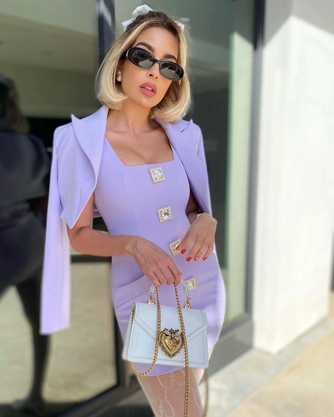 High Quality Autumn New Woman Blazer Purple Female Elegant Dress Shinny Button Full Sleeves Sets Vestidos
High Quality Autumn New Woman Blazer Purple Female Elegant Dress Shinny Button Full Sleeves Sets Vestidos