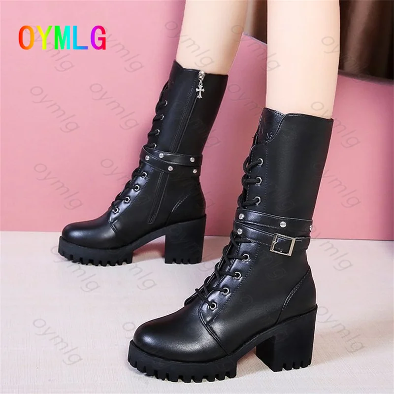 Middle tube Martin boots women 2021 autumn and winter new British style high-top thick-soled thick-heel motorcycle boots women
Middle tube Martin boots women 2021 autumn and winter new British style high-top thick-soled thick-heel motorcycle boots women