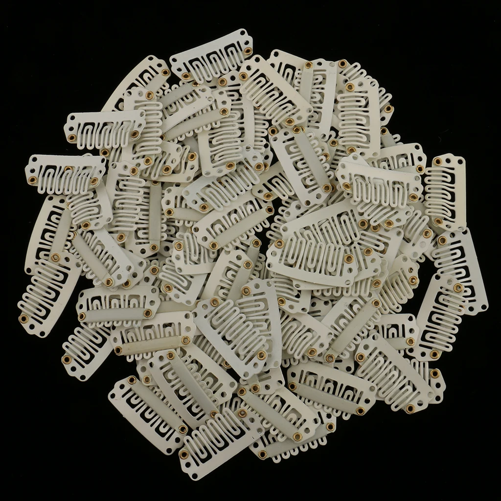 Lot of 200pcs Beige Coffee 28mm Metal Snap Clip for Hair Extension Clip-on Wig Wigs Weft Hairpiece Hairdressing Tool
Lot of 200pcs Beige Coffee 28mm Metal Snap Clip for Hair Extension Clip-on Wig Wigs Weft Hairpiece Hairdressing Tool