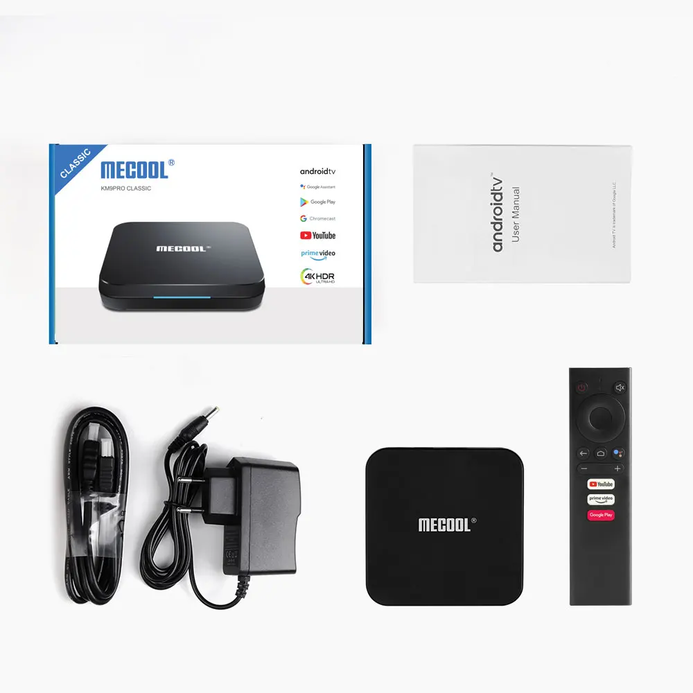 TvBox Android Mecool Smart TV Receiver 2GB 16GB KM9 PRO S905X2 Google Assistant BT4.2 4K Media Player Support Dolby Atmos Audio
TvBox Android Mecool Smart TV Receiver 2GB 16GB KM9 PRO S905X2 Google Assistant BT4.2 4K Media Player Support Dolby Atmos Audio