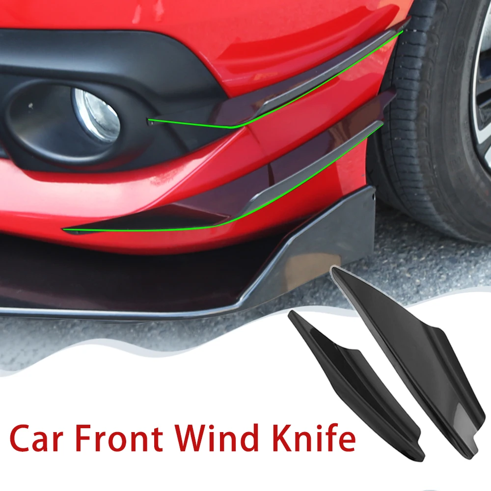 4Pcs Automobile Refitting Front Bar Movement Wind Knife Bright Black Blade Guide Wind Knife Front Surrounds Front Bumper Spoiler
4Pcs Automobile Refitting Front Bar Movement Wind Knife Bright Black Blade Guide Wind Knife Front Surrounds Front Bumper Spoiler