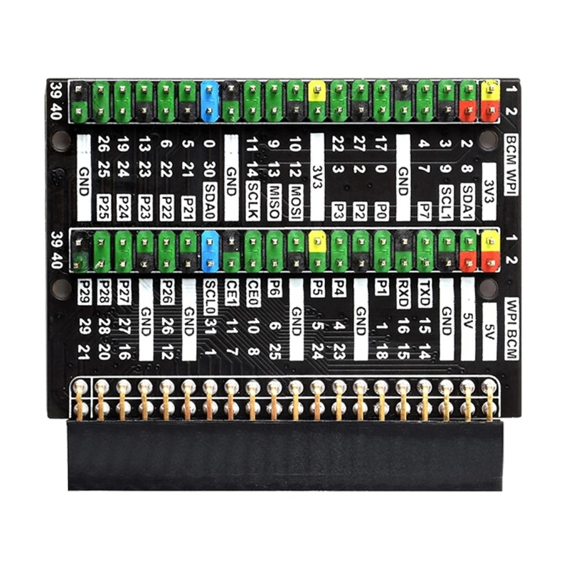 50LA Raspberry Pi 400 GPIO Header Expansion Adapter, with 1X / 2X 40 PIN Color-Coded Header,Easy Connect to Pi 400 
50LA Raspberry Pi 400 GPIO Header Expansion Adapter, with 1X / 2X 40 PIN Color-Coded Header,Easy Connect to Pi 400