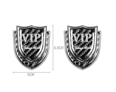 2Pcs 3D Carbon Fiber Metal VIP Club Luxury Auto Car Trunk Rear Fender Emblems Badge Decal Sticker
2Pcs 3D Carbon Fiber Metal VIP Club Luxury Auto Car Trunk Rear Fender Emblems Badge Decal Sticker
