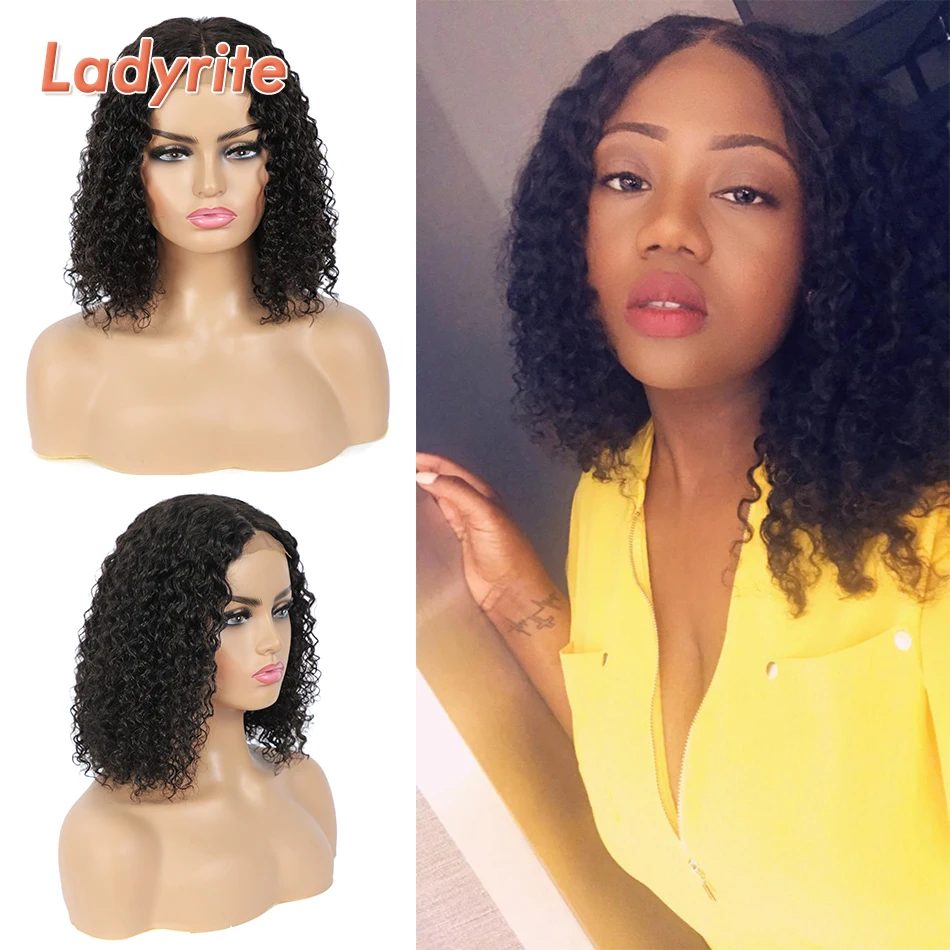 Natural Black Lace Closure Wig Brazilian Kinky Curly Bob Wig 4x4 Human Hair Wigs For Black Women Remy Closure Bob Wig Ladyrite
Natural Black Lace Closure Wig Brazilian Kinky Curly Bob Wig 4x4 Human Hair Wigs For Black Women Remy Closure Bob Wig Ladyrite