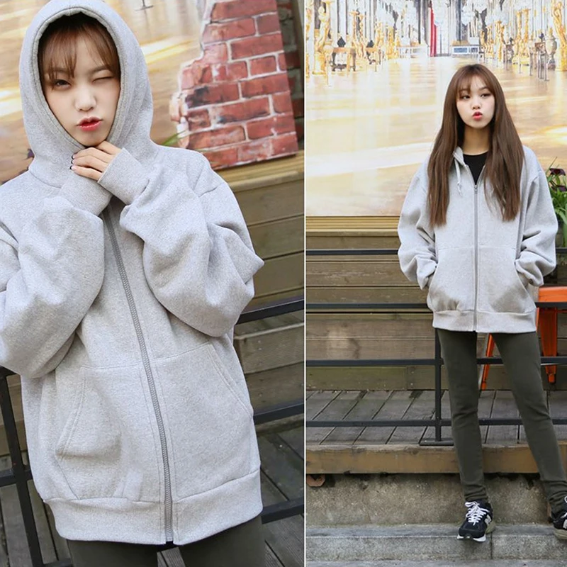 Autumn Spring Fashion Hooded Outwear Hoodies Women Casual Long Sleeve Zip-up Loose Ladies Streetwear Tops Winter Sweatshirts
Autumn Spring Fashion Hooded Outwear Hoodies Women Casual Long Sleeve Zip-up Loose Ladies Streetwear Tops Winter Sweatshirts