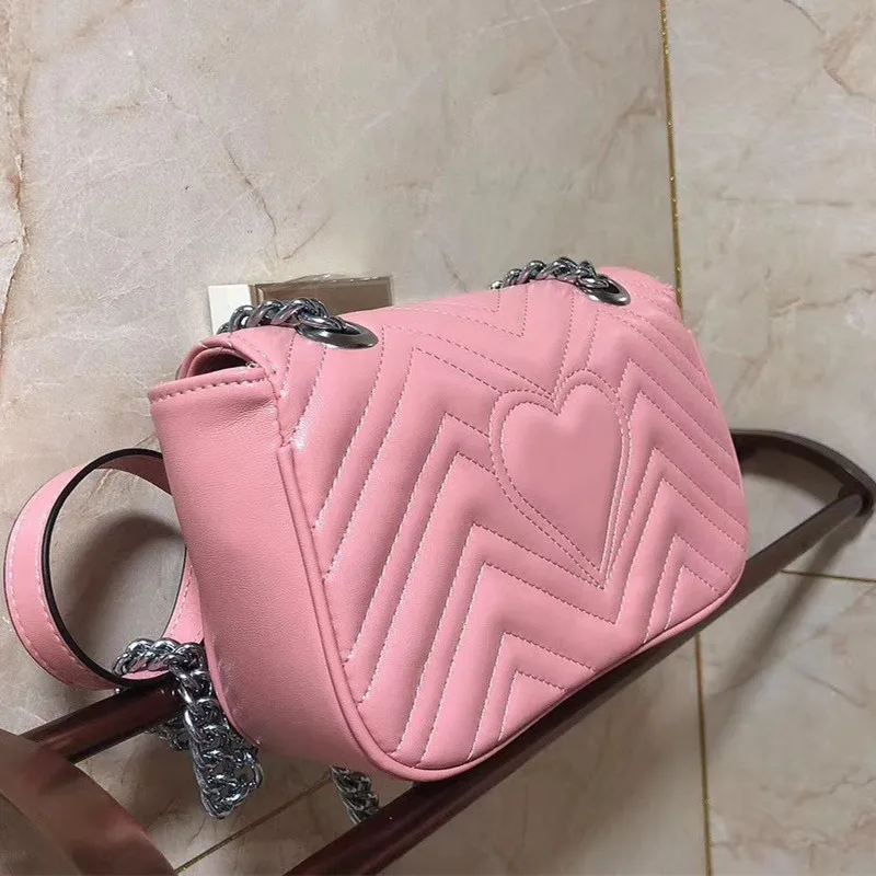 

Marmont Pink Bag GG bag Designer Bag Satchels Women Bags Lipstick Bag Luxury Designer Sac De Luxe Femme Mochila Bolso Mujer