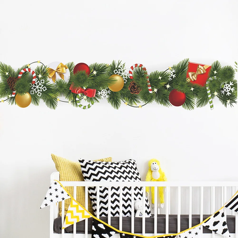 Christmas Wall Sticker Pine Branch Gift Colorful Ball Candy Removable Window Sticker Aesthetic Room Party Decor New Year 2022
Christmas Wall Sticker Pine Branch Gift Colorful Ball Candy Removable Window Sticker Aesthetic Room Party Decor New Year 2022