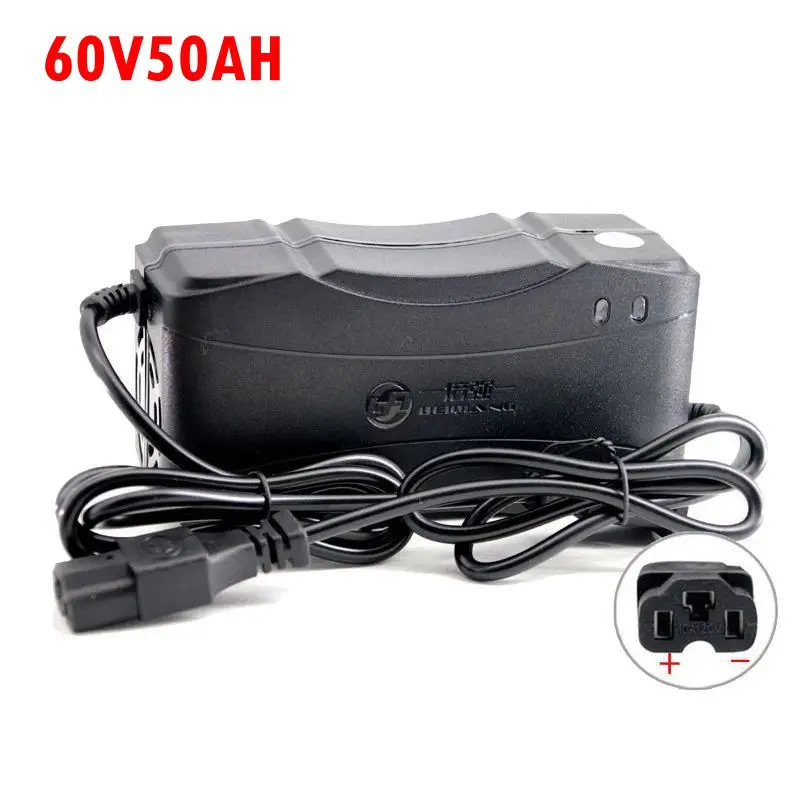 Smart Charger 60V 50AH DC 60V-74V 6A For AGM Storage Lead Acid Battery E-bike Electric Scooter With T Connector LED Indicator
Smart Charger 60V 50AH DC 60V-74V 6A For AGM Storage Lead Acid Battery E-bike Electric Scooter With T Connector LED Indicator