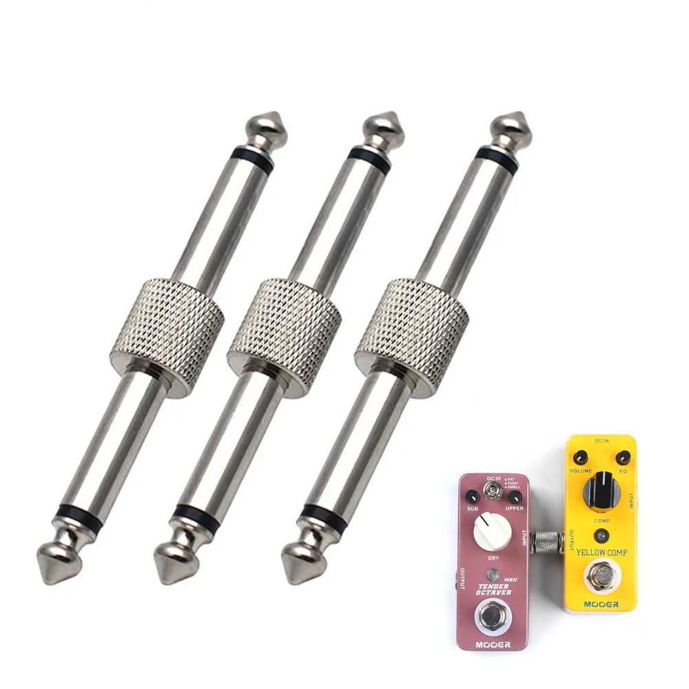 6.35mm 1/4 Inch Pedal Coupler Straight Connector For Guitar Effect Pedal 3PCS Straight Type Guitar Pedal Board Accessory
6.35mm 1/4 Inch Pedal Coupler Straight Connector For Guitar Effect Pedal 3PCS Straight Type Guitar Pedal Board Accessory