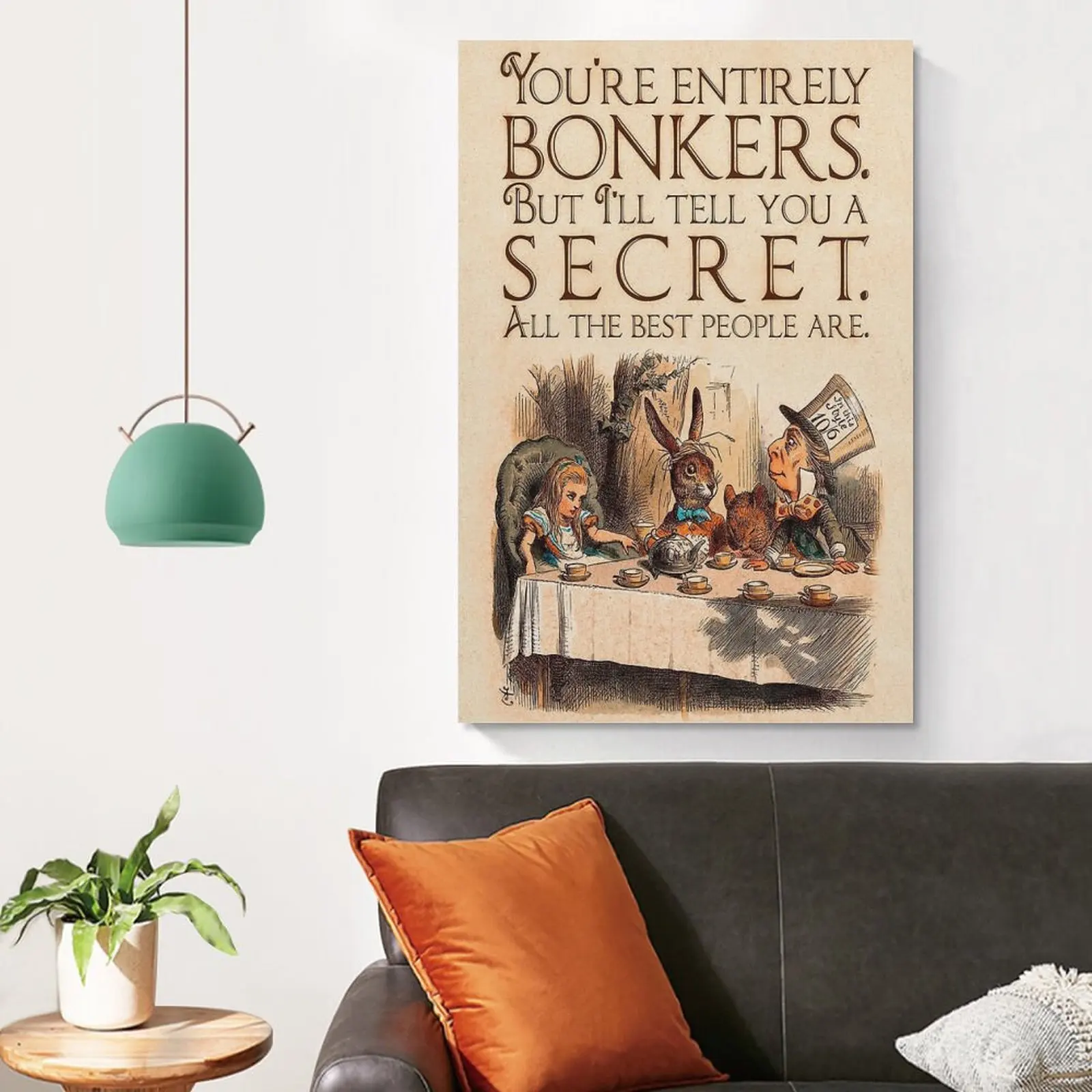 Alice in Wonderland Quote - 4 Anime Poster Home Decor Painting Wall Room Decoration By Numbers | Дом и сад