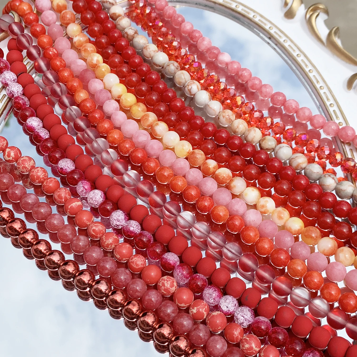 4/6/8/10/12MM Natural Red Jades Crystal Lava Coral Stone Spacer Rock Round Loose Beads For Jewelry making DIY Bracelet Wholesale
4/6/8/10/12MM Natural Red Jades Crystal Lava Coral Stone Spacer Rock Round Loose Beads For Jewelry making DIY Bracelet Wholesale
