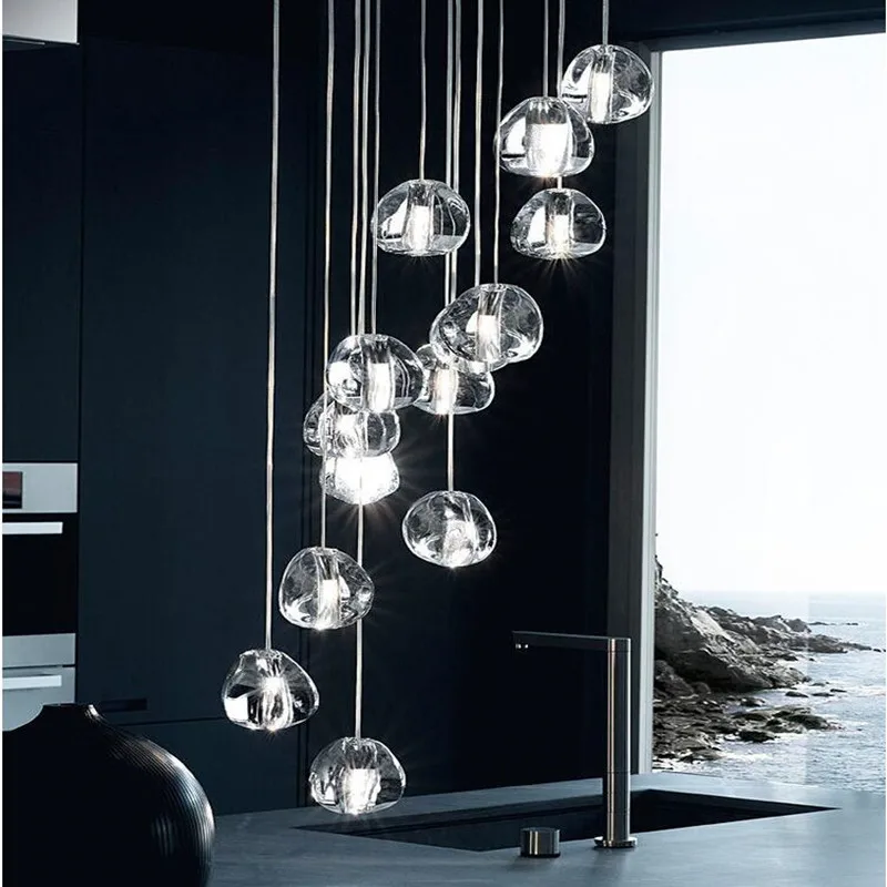 Modern Loft Chandelier Lighting Lustre Cristal Balls Kitchen Villa Living Room Hanging Lamp Staircase Long Crystal Chandeliers
Modern Loft Chandelier Lighting Lustre Cristal Balls Kitchen Villa Living Room Hanging Lamp Staircase Long Crystal Chandeliers
