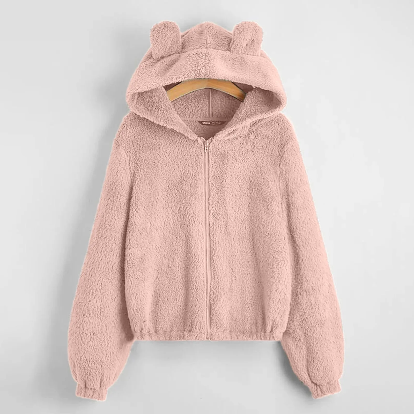 Women Hoodie Zipper Up Loose Fuffy Teddy Hoody Sweatshirts Autumn Cute Animal Bear Ear Outwear Coats Harakuju Tops
Women Hoodie Zipper Up Loose Fuffy Teddy Hoody Sweatshirts Autumn Cute Animal Bear Ear Outwear Coats Harakuju Tops