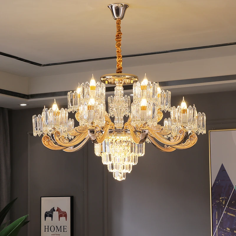 European Style Living Room Decoration Lights Dining Room Home Crystal Lamp Modern led Chandelier Atmosphere Chandelier Lighting 
European Style Living Room Decoration Lights Dining Room Home Crystal Lamp Modern led Chandelier Atmosphere Chandelier Lighting