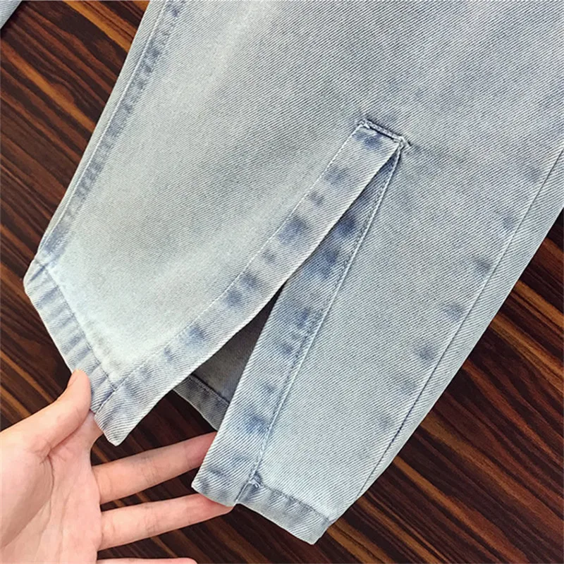 Pantalon Pour Femme Korean Version Of 2021 Spring And Autumn New High Waist Loose Casual Pencil Jeans Trousers Women's Clothing
Pantalon Pour Femme Korean Version Of 2021 Spring And Autumn New High Waist Loose Casual Pencil Jeans Trousers Women's Clothing