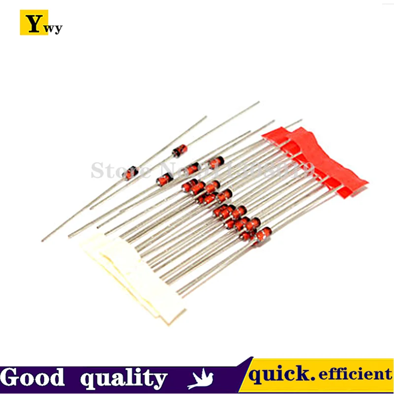 

50pcs 1W Zener diode DO-41 3V 3V3 3V6 3V9 4V3 4V7 5V1 5V6 6V2 6V8 7V5 8V2 9V1 10V 11V 12V 13V 15V 16V 18V 20V 22V 1N4733 1N4728