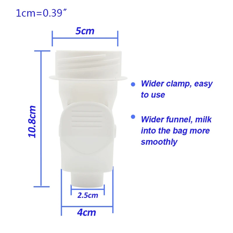 23GD Baby Breast Milk Storage Bags Clip Adapter for standard Caliber Breast Pump Connector Converter Clamp
23GD Baby Breast Milk Storage Bags Clip Adapter for standard Caliber Breast Pump Connector Converter Clamp
