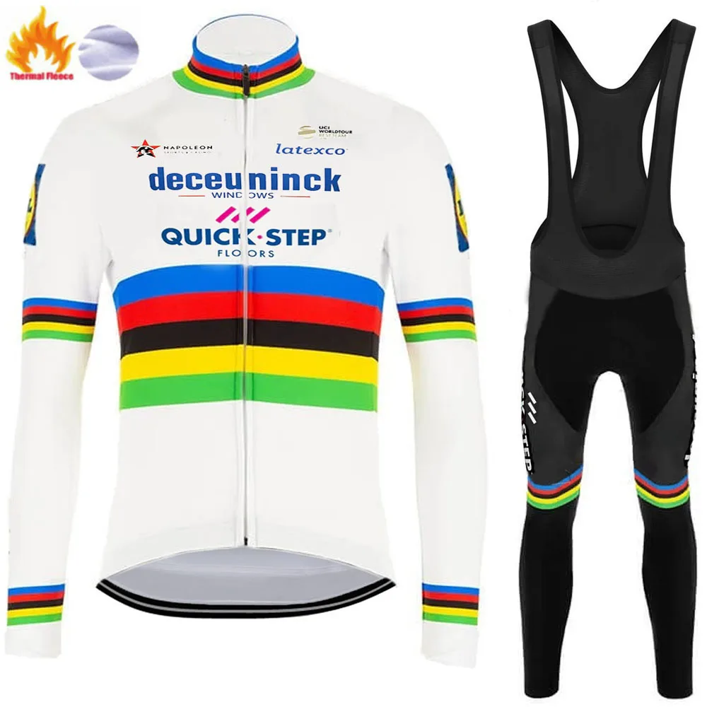 2020 QUICK STEP World Champion Cycling Jersey Set Julian Alaphilippe Cycling Clothing Road Bike Suit Bicycle Pants MTB Maillot
2020 QUICK STEP World Champion Cycling Jersey Set Julian Alaphilippe Cycling Clothing Road Bike Suit Bicycle Pants MTB Maillot