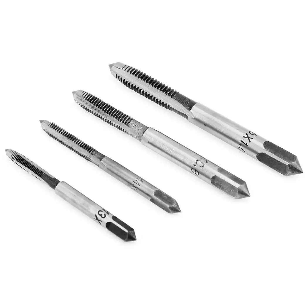 9Pcs T Type Machine Hand Screw Thread Taps Reamer with 4pcs M3-M6 Tap Set and 4pcs 2.5-5.2 Twist Drill Bits and T Type Wrench
9Pcs T Type Machine Hand Screw Thread Taps Reamer with 4pcs M3-M6 Tap Set and 4pcs 2.5-5.2 Twist Drill Bits and T Type Wrench