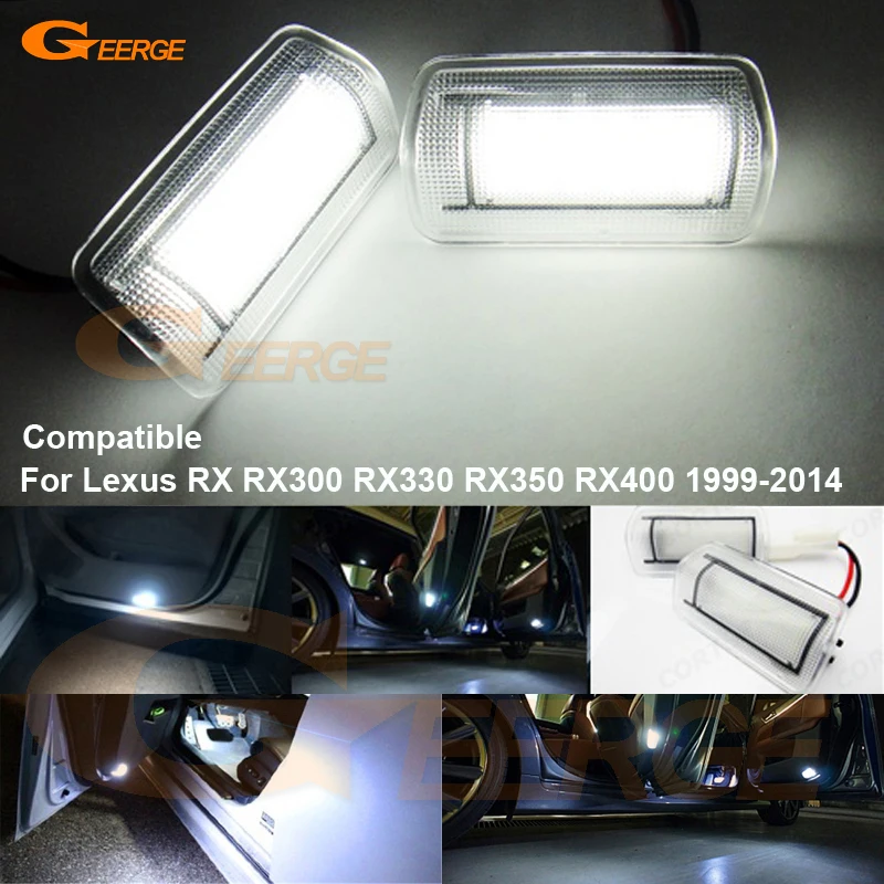 For Lexus RX 300 330 350 400 RX300 RX330 RX350 RX400 Ultra bright Smd LED Courtesy Door Light Bulb No OBC error car Accessories 
For Lexus RX 300 330 350 400 RX300 RX330 RX350 RX400 Ultra bright Smd LED Courtesy Door Light Bulb No OBC error car Accessories