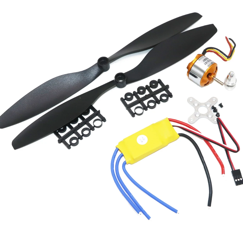 

A2212/A2208 Brushless Outrunner Motor+30A ESC+1045 Propeller(1 pair) Quad-Rotor Set For RC Aircraft Multicopter FPV Drone Toy