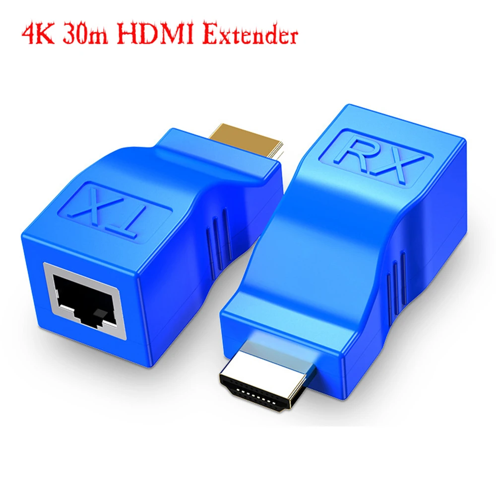 1080P Up to 30m HDMI-compatible Extender HDMI-compatible to RJ45 Extension LAN Network CAT5e / 6 UTP LAN Ethernet Cable
1080P Up to 30m HDMI-compatible Extender HDMI-compatible to RJ45 Extension LAN Network CAT5e / 6 UTP LAN Ethernet Cable