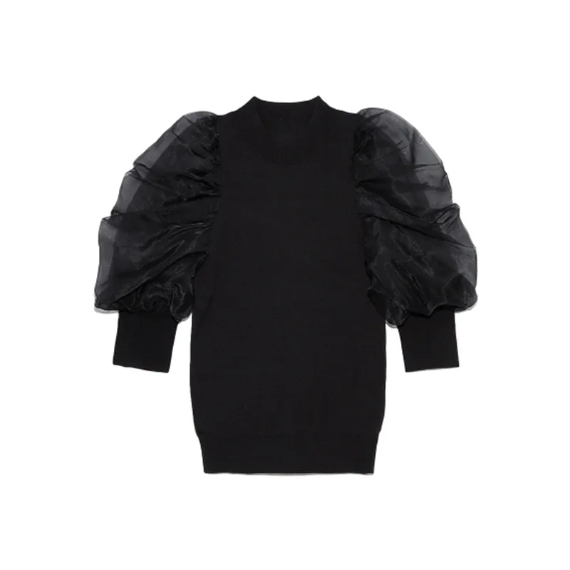 Kuzuwata Woman Tops 2021 Spring Fashion Japan Style Fresh Shirts Sweet O Neck Puff Sleeve Knitted Patchwork Pullover Blouses
Kuzuwata Woman Tops 2021 Spring Fashion Japan Style Fresh Shirts Sweet O Neck Puff Sleeve Knitted Patchwork Pullover Blouses