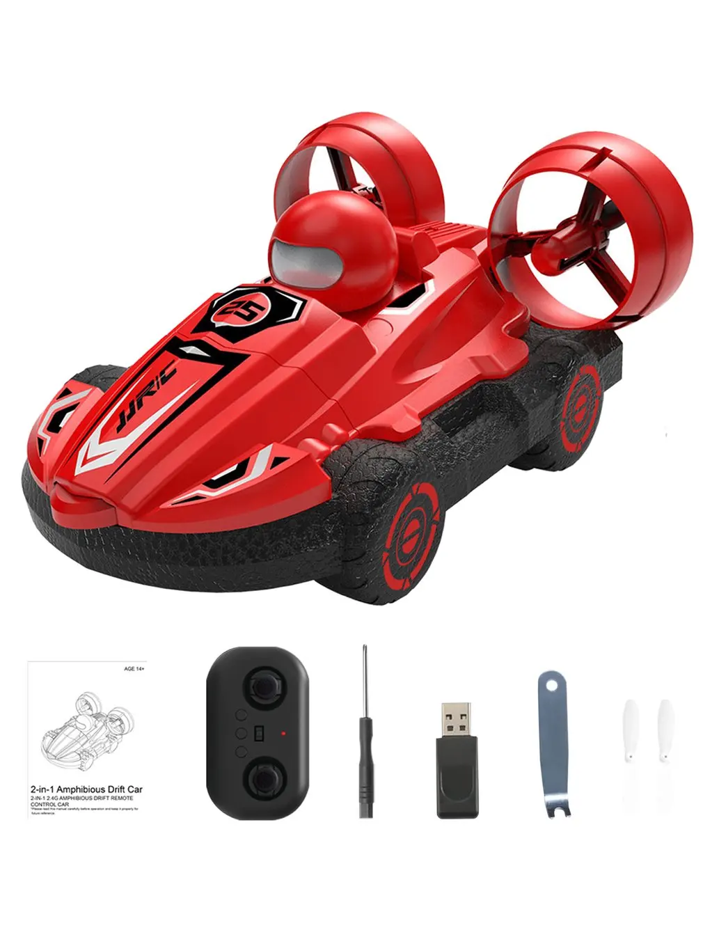 JJR/C Q86 2.4G 2-in-1 Amphibious Drift Car RC Hovercraft Speed Boat RC Stunt Car Toys Gift For Kid Outdoor Models Car 
JJR/C Q86 2.4G 2-in-1 Amphibious Drift Car RC Hovercraft Speed Boat RC Stunt Car Toys Gift For Kid Outdoor Models Car