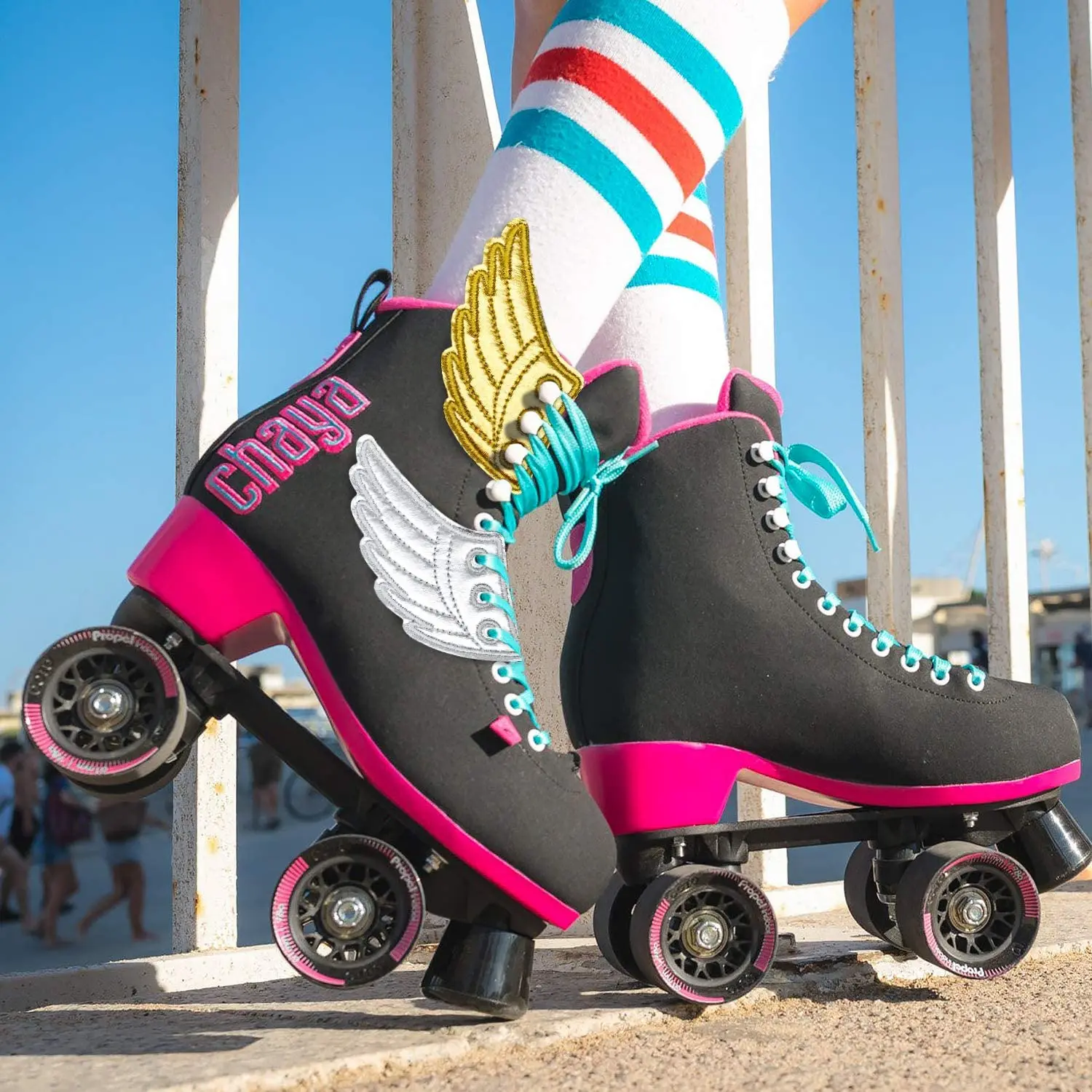 Fashion Kids Adult Skate Flying Shoe Wings DIY Decorative Accessories Pink Angel Wings Sneaker Old New Shoe Wings Decorations
Fashion Kids Adult Skate Flying Shoe Wings DIY Decorative Accessories Pink Angel Wings Sneaker Old New Shoe Wings Decorations