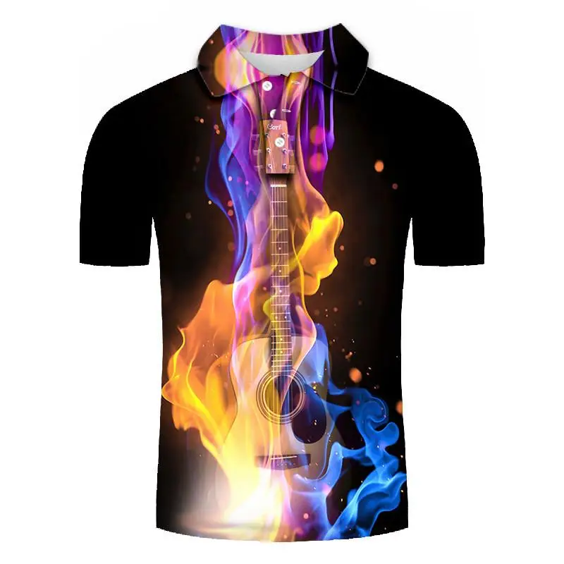 Mens Polo Shirt 2020 New polo shirt men Summer 3d Music flame printed Short Sleeve Turn-over Collar Slim Tops Casual polo homme
Mens Polo Shirt 2020 New polo shirt men Summer 3d Music flame printed Short Sleeve Turn-over Collar Slim Tops Casual polo homme