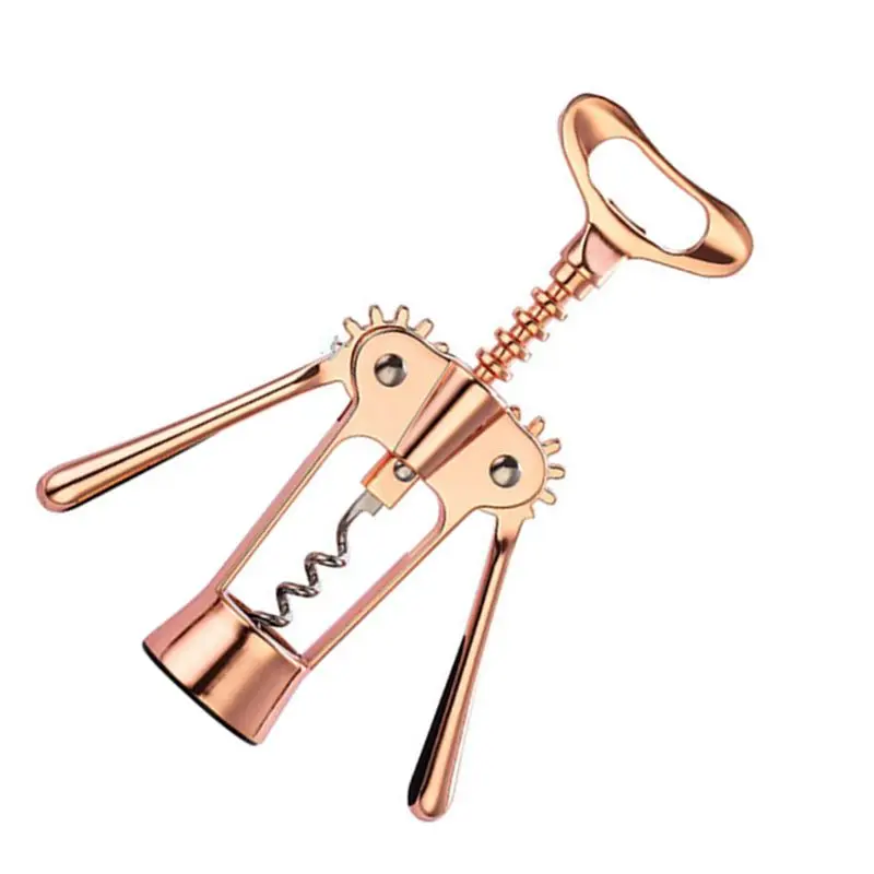 Multifunction Rose Gold Wing Corkscrew Wine Bottle Opener Zinc Alloy Beer Openers Rust Corrosion Resistance Restaurant
Multifunction Rose Gold Wing Corkscrew Wine Bottle Opener Zinc Alloy Beer Openers Rust Corrosion Resistance Restaurant