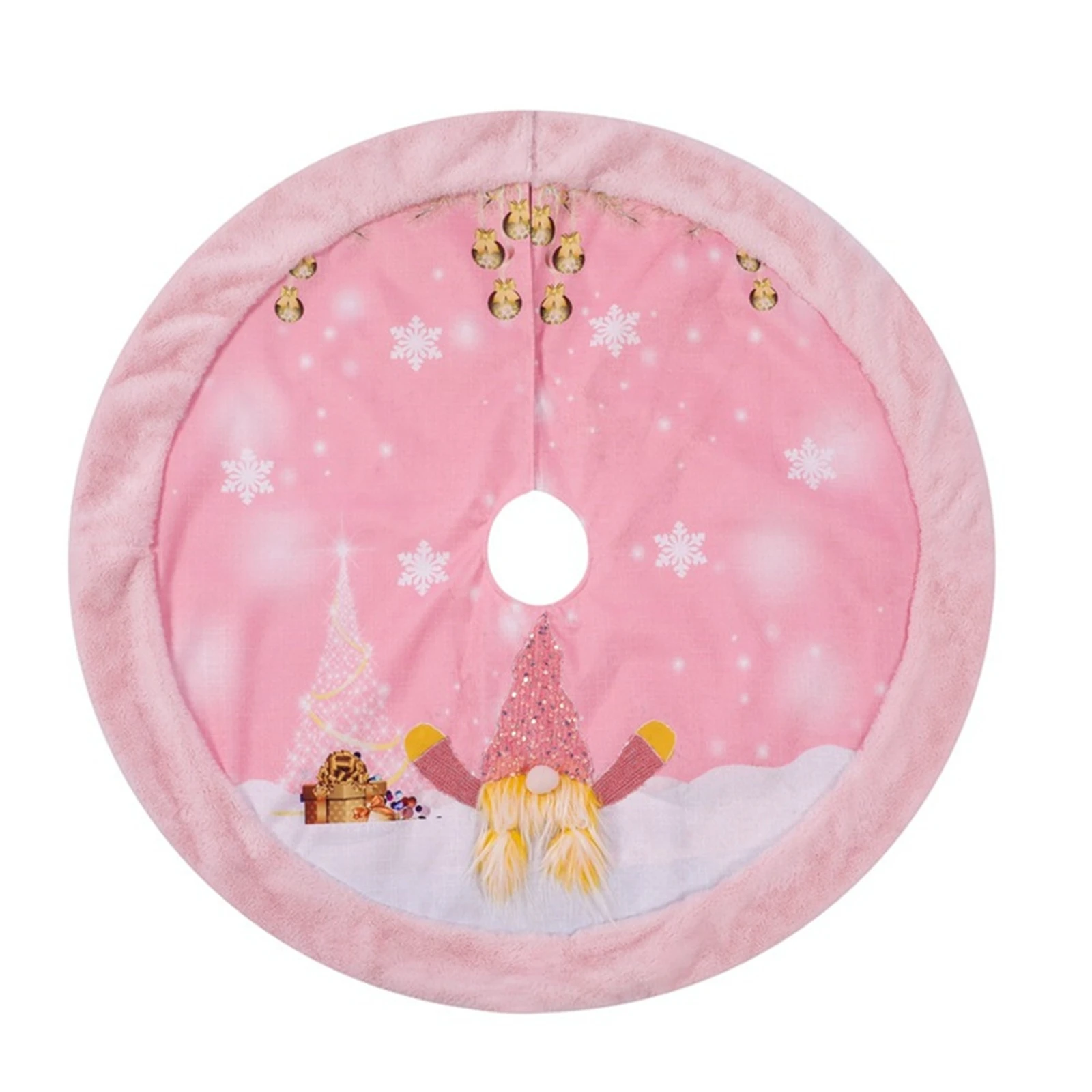 42Inch Christmas Tree Skirts With LED Light Decorative Carpet Pink Xmas Tree Skirt Home Decoration Event Party Supplies
42Inch Christmas Tree Skirts With LED Light Decorative Carpet Pink Xmas Tree Skirt Home Decoration Event Party Supplies