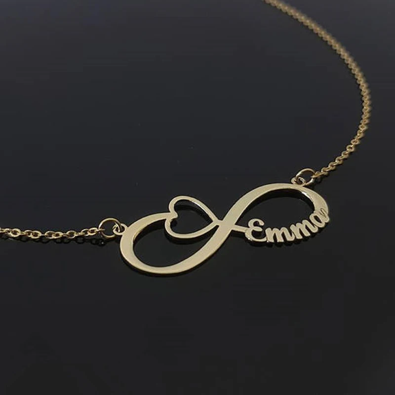 Personalized Infinity Heart Necklace Gold Chain Custom Name Pendant Choker Necklaces For Women Men Bridesmaid Jewelry
Personalized Infinity Heart Necklace Gold Chain Custom Name Pendant Choker Necklaces For Women Men Bridesmaid Jewelry