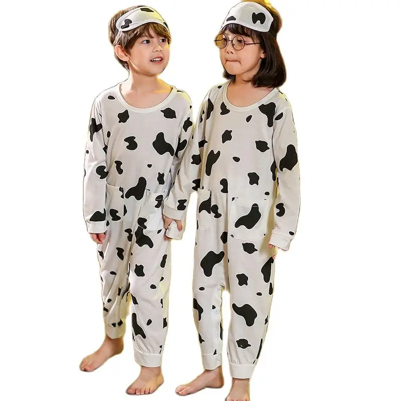 Child Pajamas Autumn New Boys Dinosaur Pajamas Sets Kids Warm Sleepwear Winter Cotton Jumpsuits Girls Clothing 3-10 Years Old
Child Pajamas Autumn New Boys Dinosaur Pajamas Sets Kids Warm Sleepwear Winter Cotton Jumpsuits Girls Clothing 3-10 Years Old