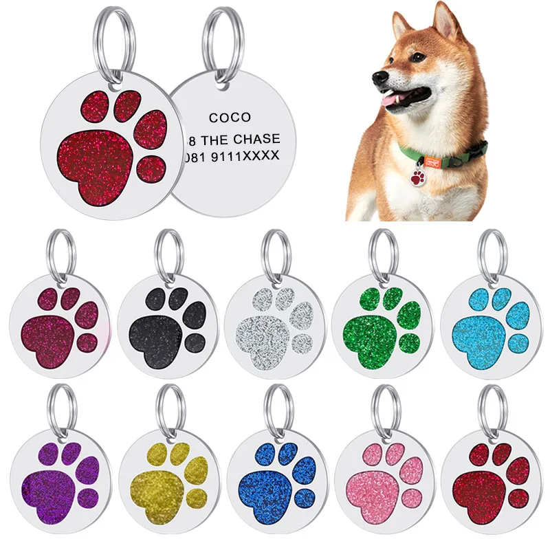 Personalized collar Pet ID label engraved Pet ID name cat dog label pendant anti loss key ring flash powder claw pet accessories
Personalized collar Pet ID label engraved Pet ID name cat dog label pendant anti loss key ring flash powder claw pet accessories