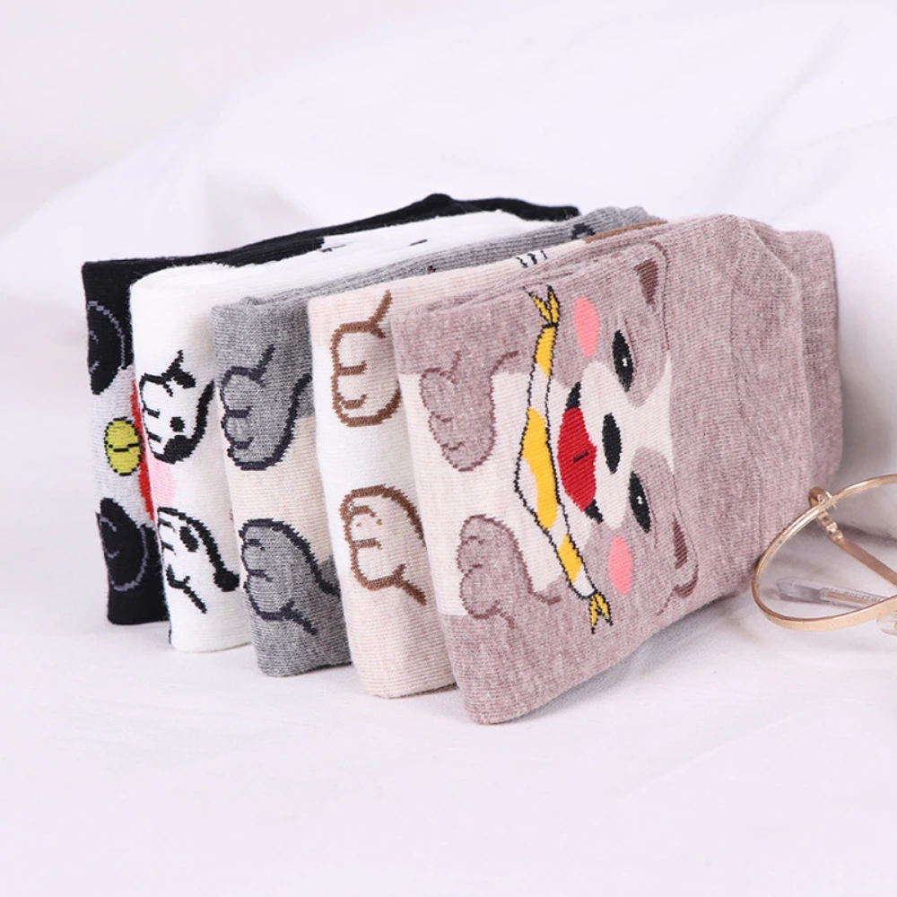 5 Pairs/Lot Street Fashion Women Socks Comfortable Cotton Tube Socks Casual Chaussettes Femme Cute Cartoon Dog Funny Socks Girls 
5 Pairs/Lot Street Fashion Women Socks Comfortable Cotton Tube Socks Casual Chaussettes Femme Cute Cartoon Dog Funny Socks Girls