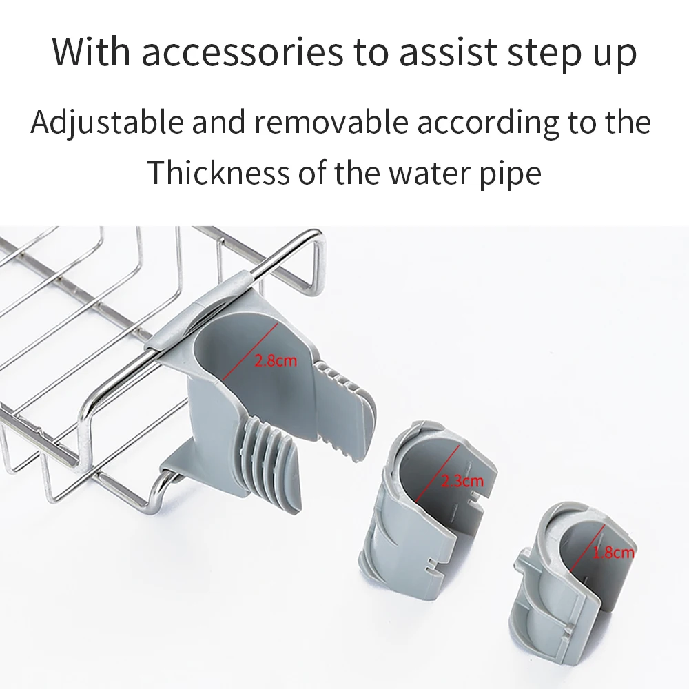 Convenient Simple Stainless Steel Faucet Storage Racks Adjustable Sink Rag Sponge Draining Rack Kitchen Soap Storage Holders
Convenient Simple Stainless Steel Faucet Storage Racks Adjustable Sink Rag Sponge Draining Rack Kitchen Soap Storage Holders