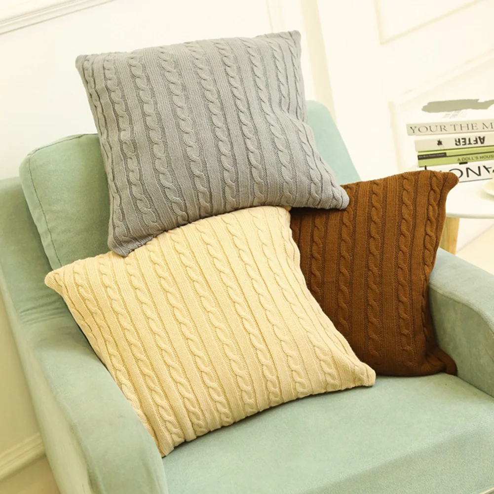 Knitted Pillowcase Double-sided Wool Office Car Cushion Cover Acrylic Soft and Warm
Knitted Pillowcase Double-sided Wool Office Car Cushion Cover Acrylic Soft and Warm