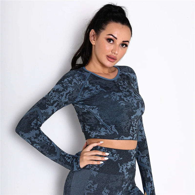 2 Pcs Women Yoga Suits Sexy Camouflage Sports Running Suit Push Up Gym Leggings+Cropped Top Girl Seamless Yoga Sets Fitness Set
2 Pcs Women Yoga Suits Sexy Camouflage Sports Running Suit Push Up Gym Leggings+Cropped Top Girl Seamless Yoga Sets Fitness Set