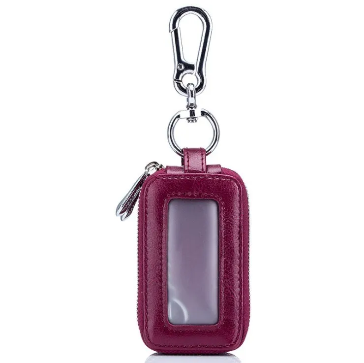 Practical Genuine Leather Car Key Wallet Oil Wax Leather Key Holder Double Layers with Clear Window Universal
Practical Genuine Leather Car Key Wallet Oil Wax Leather Key Holder Double Layers with Clear Window Universal