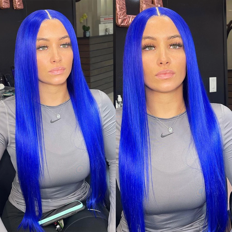Straight Blue Highlight 613 Blonde Lace Frontal Wig Ginger Orange Human Hair Pre Plucked Full Glueless Colored Pre Plucked Wig
Straight Blue Highlight 613 Blonde Lace Frontal Wig Ginger Orange Human Hair Pre Plucked Full Glueless Colored Pre Plucked Wig