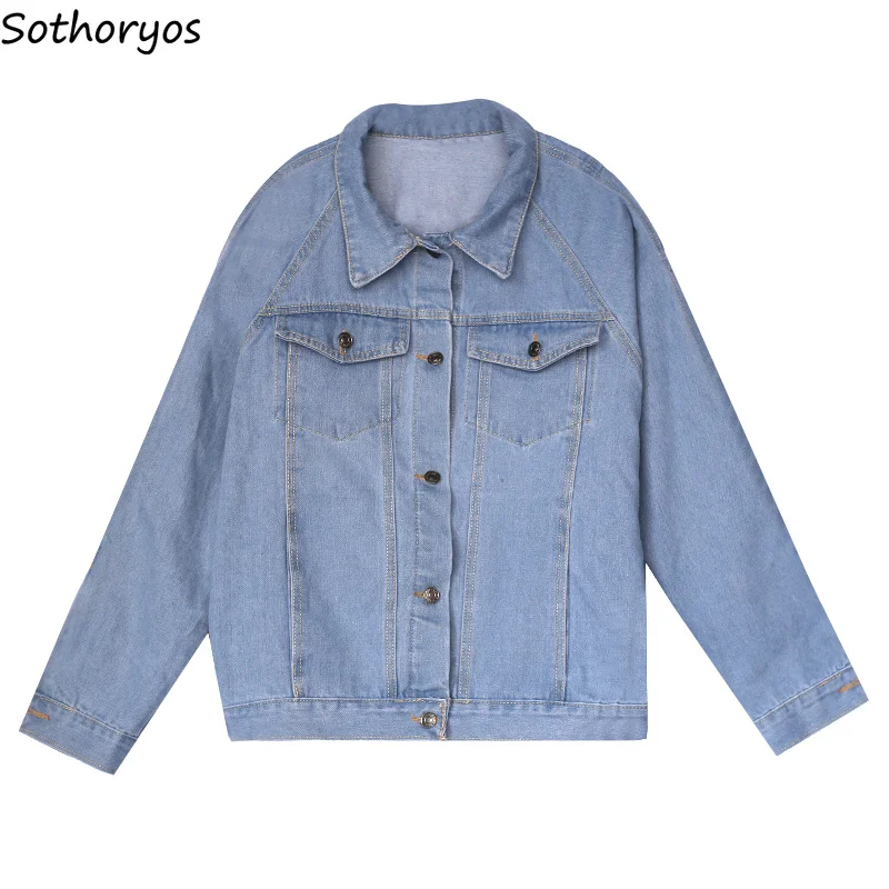 Jackets Women All-match Harajuku Boyfriend Batwing Sleeve Denim Womens Jacket Loose Korean Style Trendy Pockets Females Coats
Jackets Women All-match Harajuku Boyfriend Batwing Sleeve Denim Womens Jacket Loose Korean Style Trendy Pockets Females Coats