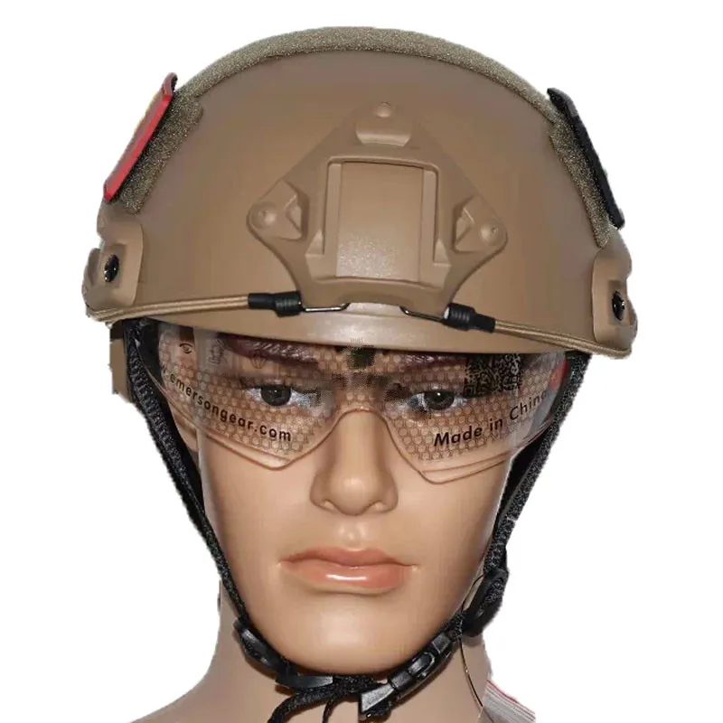 Защитный шлем PJ Fast со стеклом для очков, Военная Тактическая игра CS
Защитный шлем PJ Fast со стеклом для очков, Военная Тактическая игра CS
